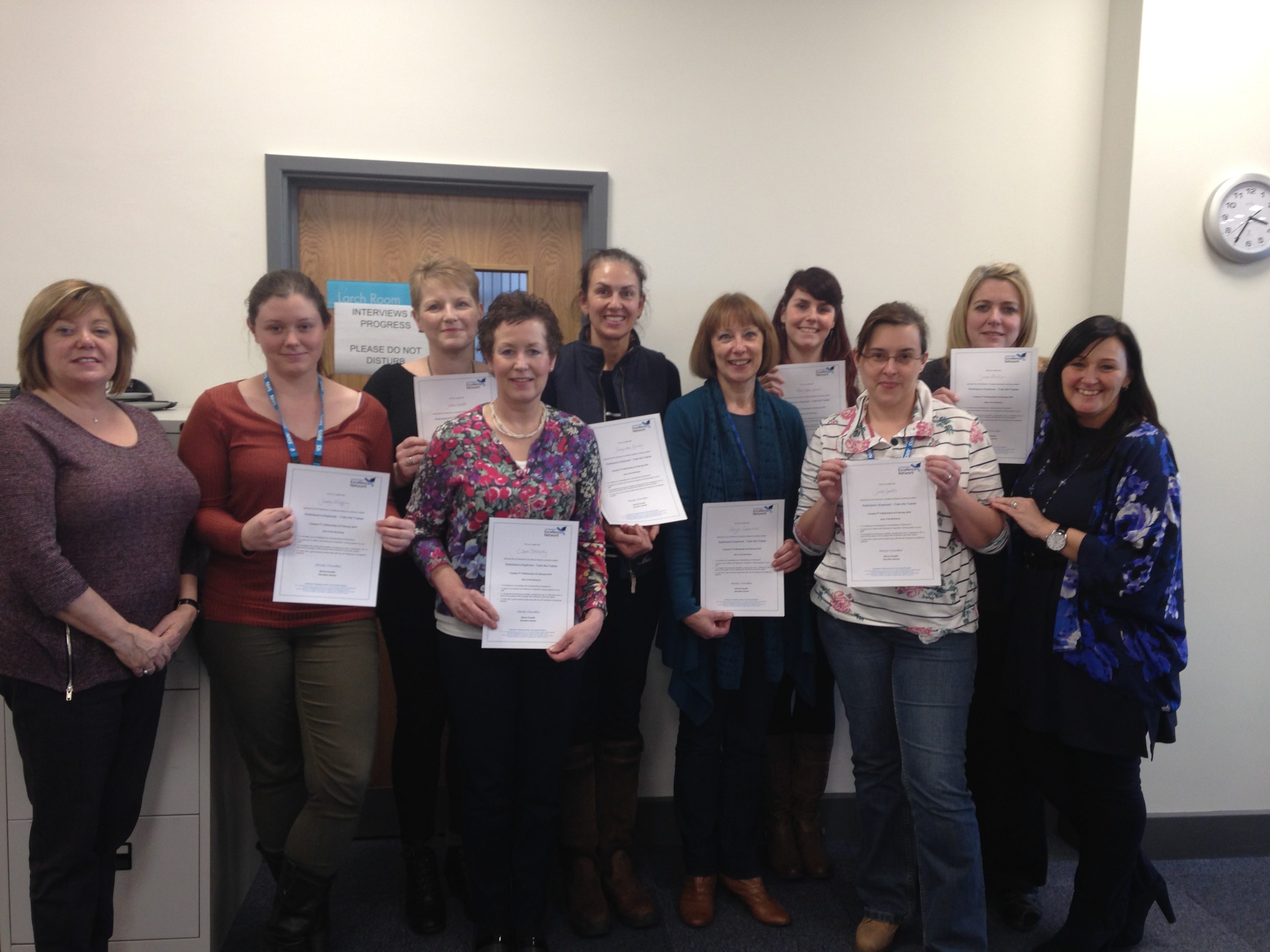 Parkinson's Excellence trainers hit their century of staff trained!! featured image