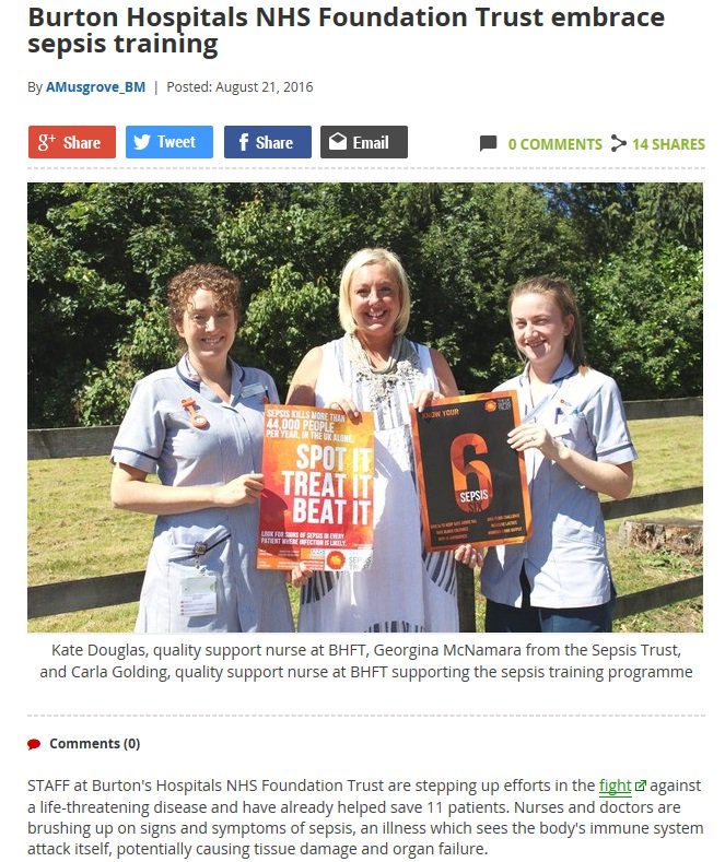 Specialist sepsis training featured image