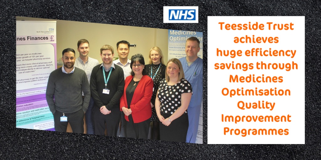 Teesside Trust achieves huge efficiency savings through Medicines Optimisation Quality Improvement programmes featured image