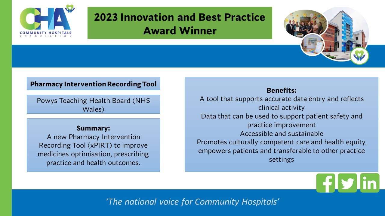 Pharmacy Intervention Recording Tool featured image