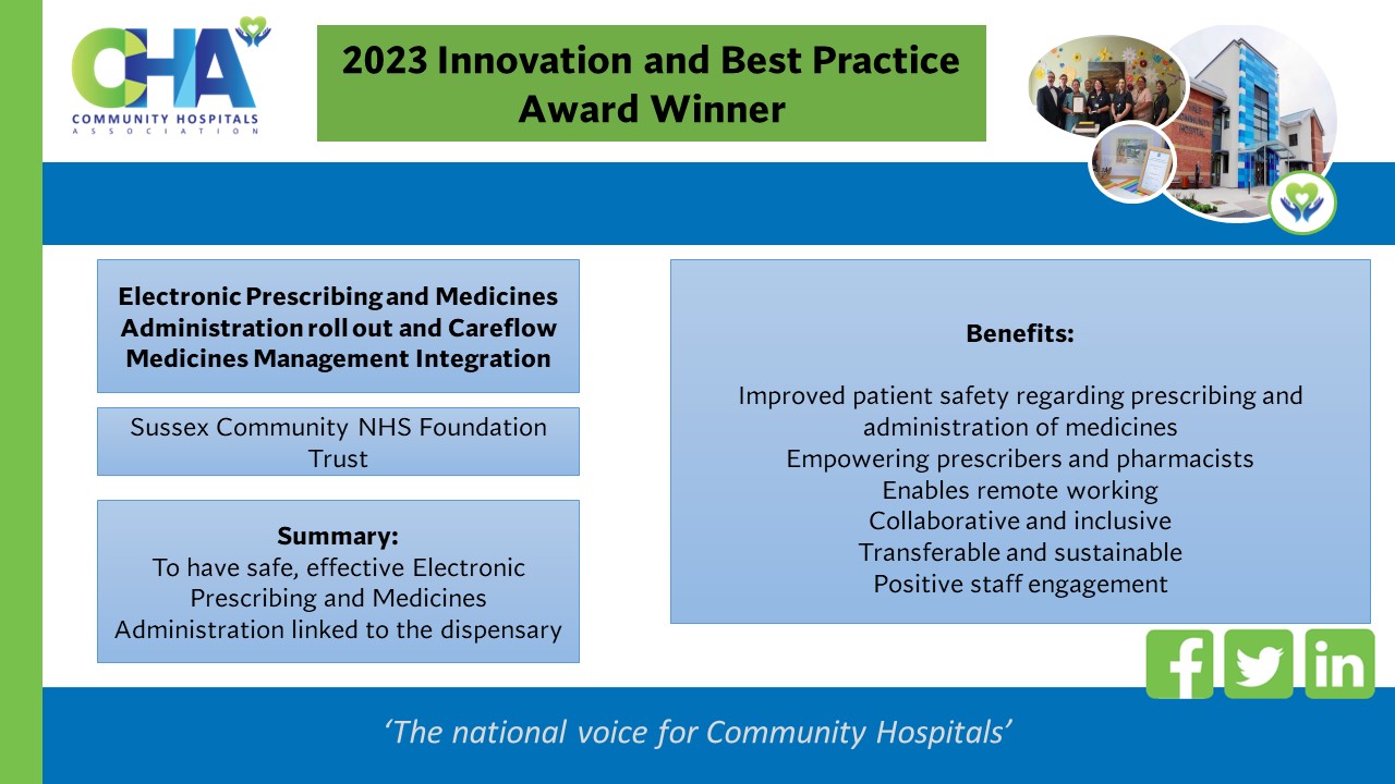 Electronic Prescribing and Medicines Administration roll out featured image
