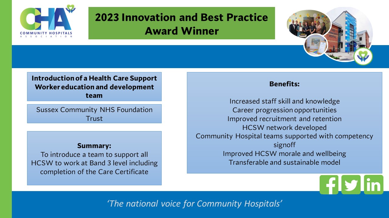 Health Care Support Worker education and development team featured image