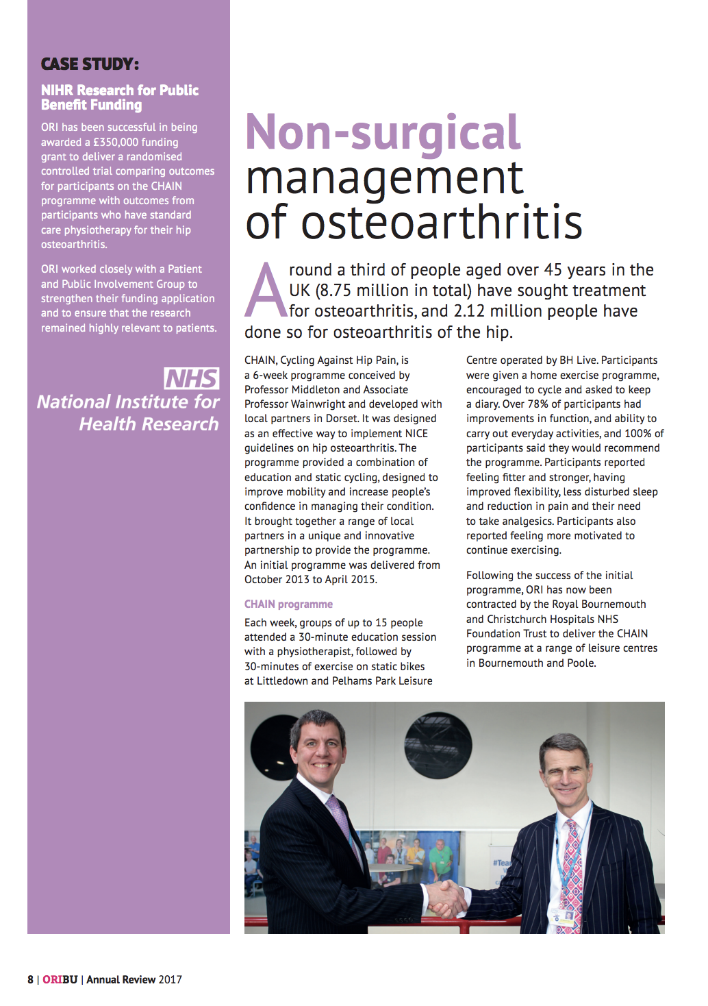 CHAIN: Managing hip pain to improve health and wellbeing to avoid hip surgery featured image