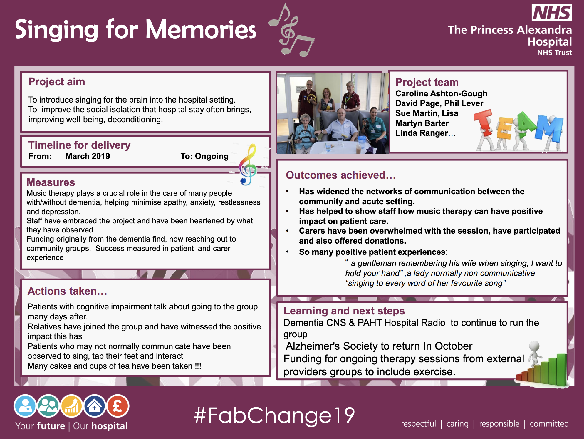 PAHT - Singing for Memories - @QualityFirstPAH featured image