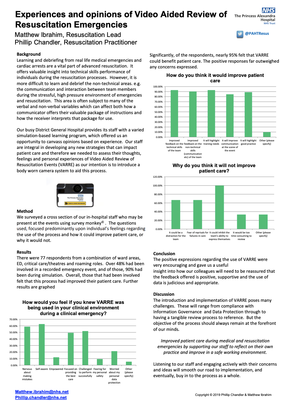 PAHT - Experiences and opinions of Video Aided Review of Resuscitation Emergencies - @QualityFirstPAH featured image