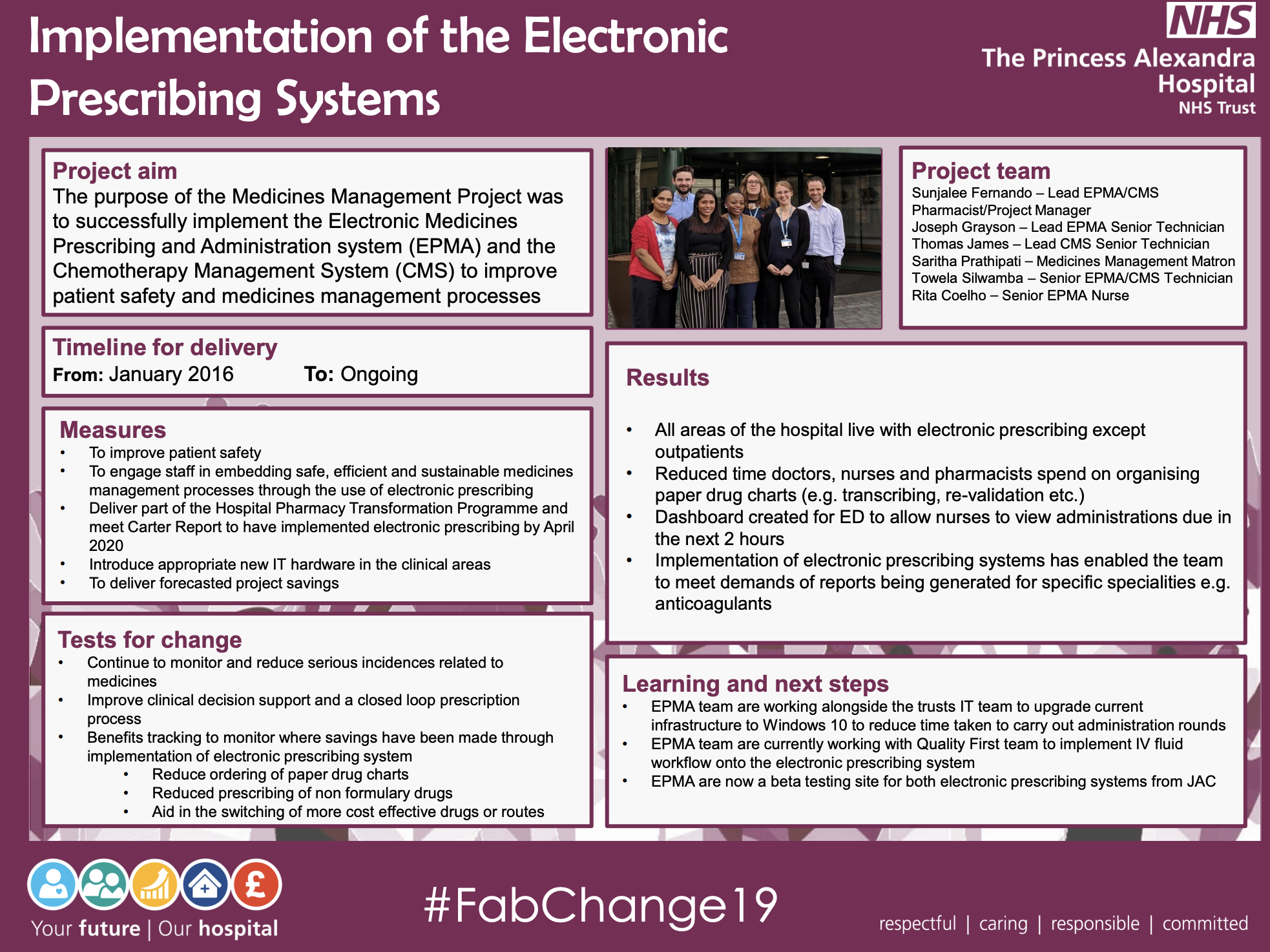 PAHT-Implementation of the Electronic Prescribing Systems - @QualityFirstPAH featured image