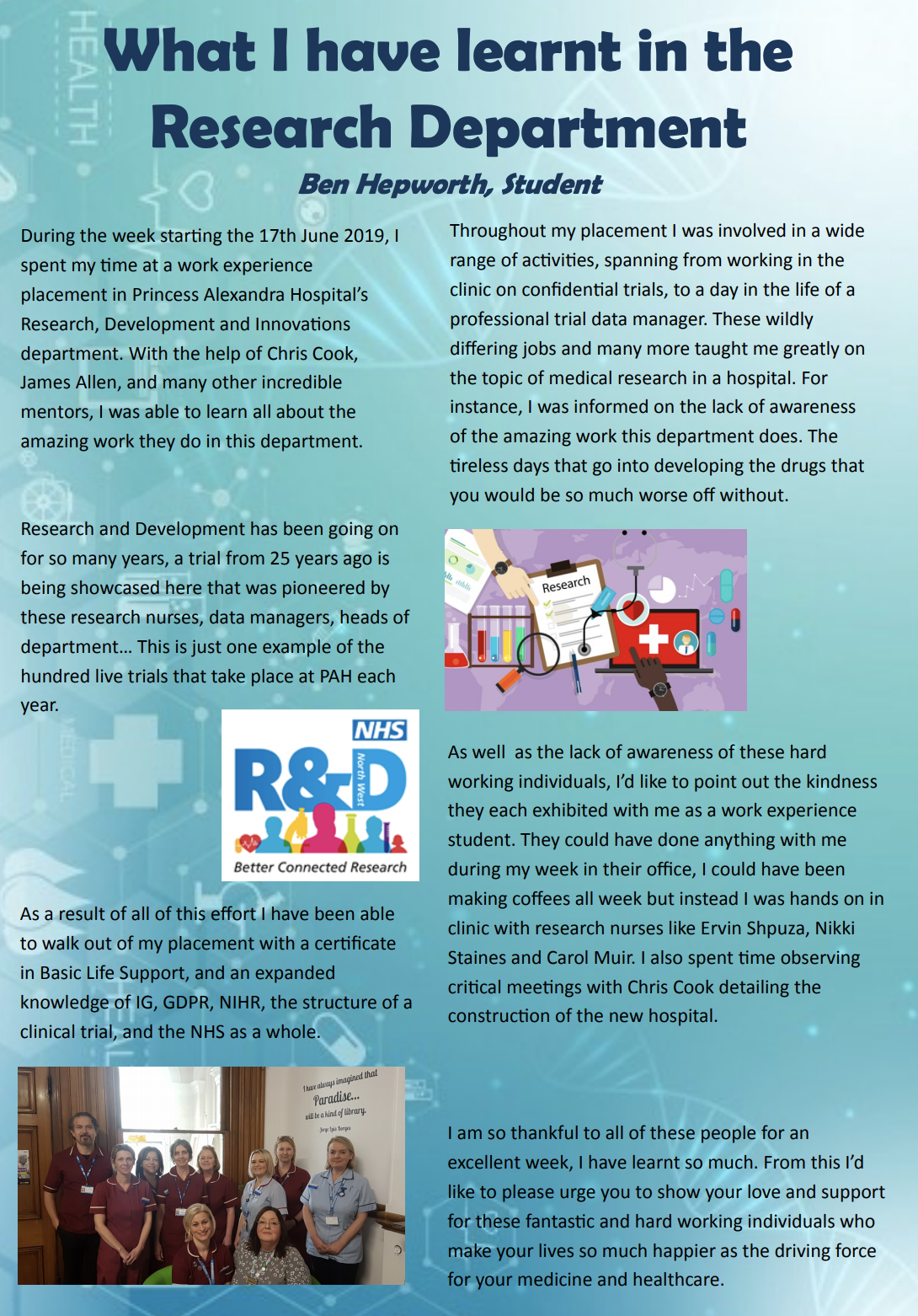 What i have learnt in the Research Department - Ben Hepworth - @QualityFirstPAH featured image