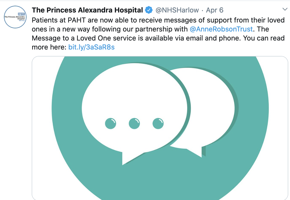 Message to a Loved One Service- PAHT featured image