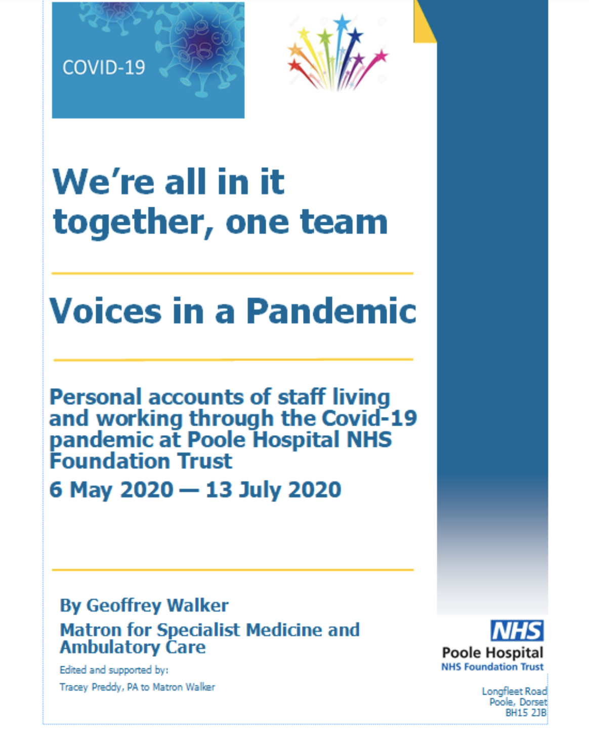 We’re all in it together, one team: Voices in a pandemic. featured image