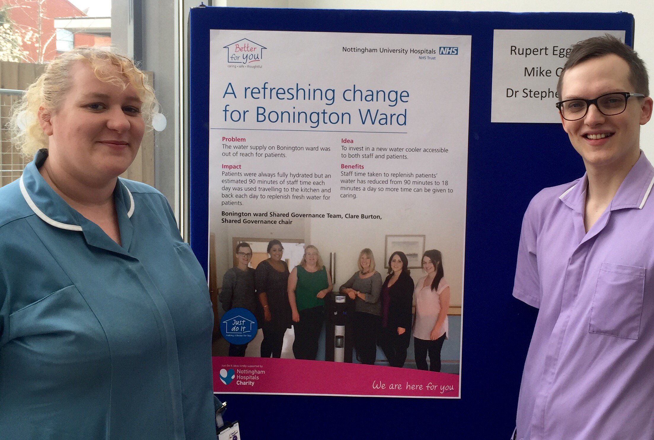 #JustDoIt - A refreshing change for Bonington Ward featured image